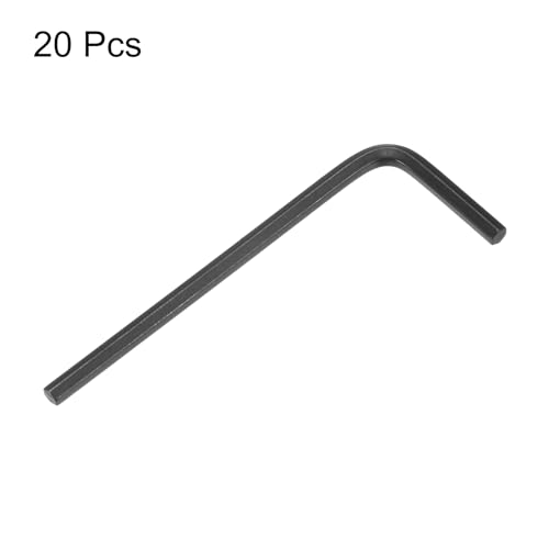 Image of HARFINGTON 20pcs Hex Key Wrench 3 /32 inch L-Shape Hexagon SAE Wrenches Chrome Vanadium Steel Repairing Tool for Home Repair, Black