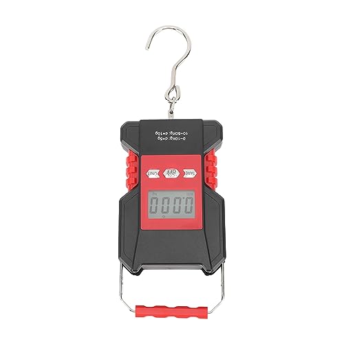 Balança de Peixe, Peso Digital, Retroiluminado, Display LCD, Carregamento USB, Fita Métrica, Bagagem