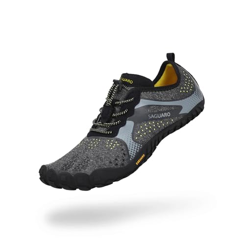 Saguaro Zapatillas Minimalistas Barefoot Hombre Mujer - Zapatos De Trail Running Para Deportes Acuaticos - Ligeras Antideslizante Respirable Con Caja Suela Zero Drop, Negro Carbón, 42 Eu Saguaro Zapatillas Minimalistas Barefoot Hombre Mujer - Zapatos De Trail Running Para Deportes Acuaticos - Ligeras Antideslizante Respirable Con Caja Suela Zero Drop, Negro Carbón, 42 Eu