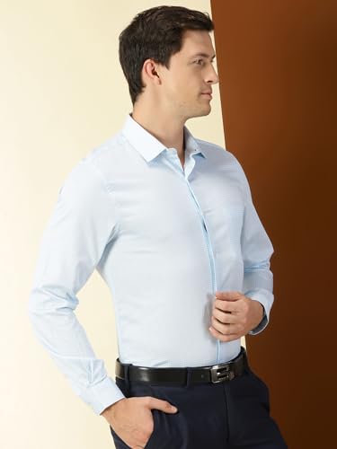 Image of Thomas Scott Men's | Checks | Full Sleeve | Slim Fit | 100% Cotton | Point Collar | Formal Shirt