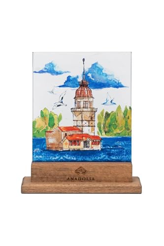 SODEF Maiden's Tower Decorative Glass Object Multicolor Classic Style Home
