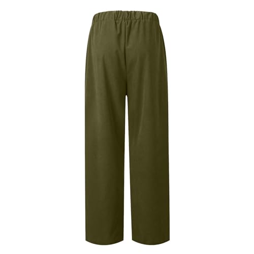 Womens Golf Pants Corduroy High Waisted Fall Pants Pull On Lounge Pant Straight Leg Work Tapered Pant with Pockets4