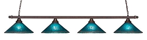 Toltec Lighting 804-BRZ-715 Square 4 Light Bar with 16
