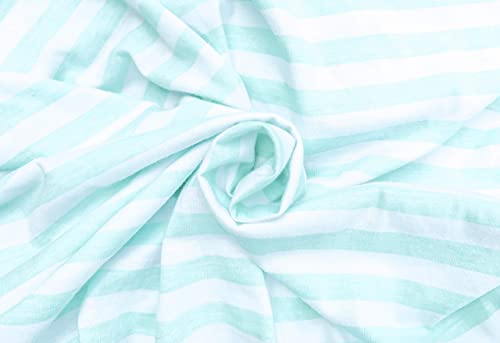 Nodnal Co. 3 Fitted Bassinet Sheets Mint Set Baby Girl/Boy - 100% Oeko-Tex Cotton - Gender Neutral Chevron Polka Dot Stripe Universal Fit - Cradle/Moses Basket Hourglass Oval Rectangle Mattress Sheet #TOP6