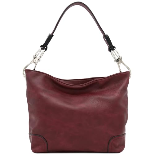 Image of Hobo Shoulder Bag with Big Snap Hook Hardware