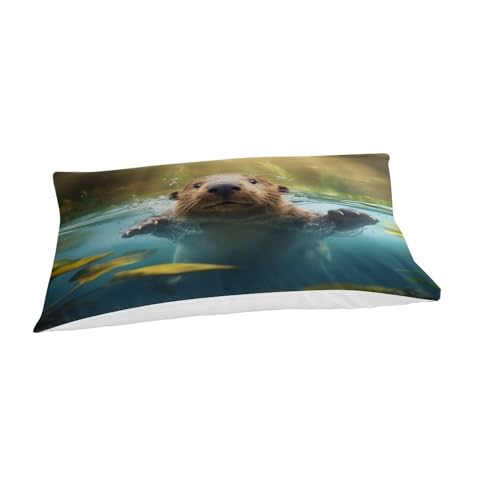 Couette loutre 3D microfibre de qualité supérieure parure de lit - 5