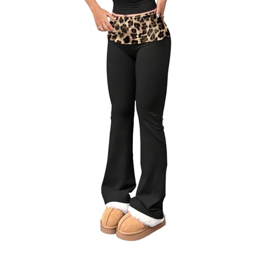 FAQUDY Women's 3 Piece Yoga Pants Set High Waisted Elastic Waist Flare Bootcut Leggings Gym Workout Casual Wear (US, Alpha, Small, Regular, Regular, 1PCS COFFEEBROWN)