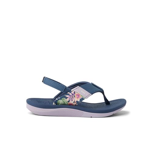 REEF Toddler/Little Girls' Santa Ana Flip Flop, Super Soft and Supportive Footbed, Water Friendly, Backstrap, Vintage Indigo, 4 by REEF - Used condition - Image 5