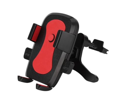 Image of Carlite Mounted Mobile Holder with 360 Rotation, AC Vent Mount, One Touch Lock, Strong Grip, Shockproof, Compatibility to Major Brands Mobiles, for Car, SUV and Truck, Black
