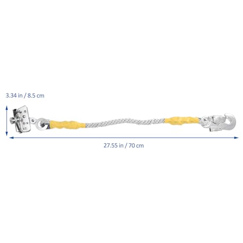 Image of Veemoon Self-Locking Fall Protection Lanyard Rope Grab Fall Protection Device Climbing Arrester High Strength Safety Rope Construction Tool Lanyard Vertical Lifeline for Climbing, Aerial Work