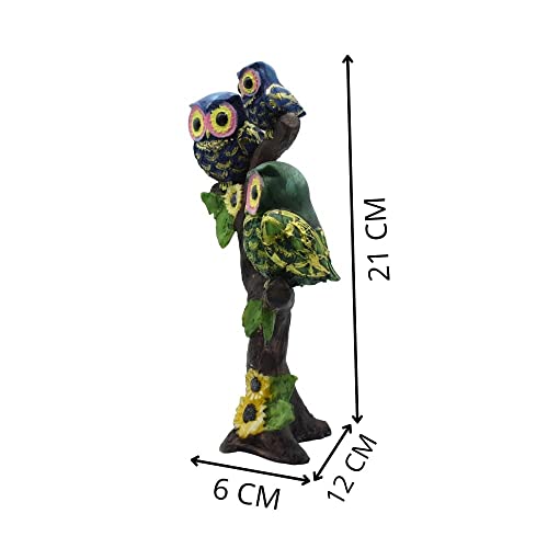 Image of PujaNPujari Owl Family Decorative Showpiece for Home Decor, Living Room and Office Decor