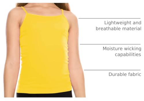 Image of Kurve Girl's Sleeveless Tank Top - Stretch Undershirts Cami Camisole, UV Protective Fabric, Rated UPF 50+ (Made in USA)