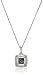 Sterling Silver Diamond Square Pendant Necklace, 18 Inch (1/4 cttw)