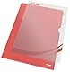 Esselte Sichthüllen-Set Standard Plus, 100 Stück, A4 Format, Rot mit matter Oberfläche, 0,115 mm PP-Folie, 54834