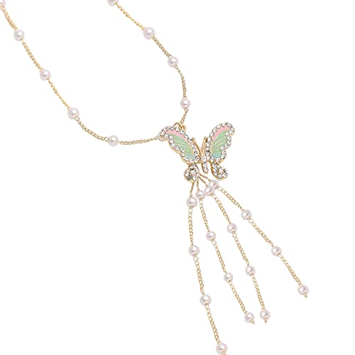 Image of SOHI Contemporary Necklace for Women and Girls, Necklace with Chain detailing for women, Statement jewellery, Fashion Jewellery for women, Imitation, ladies