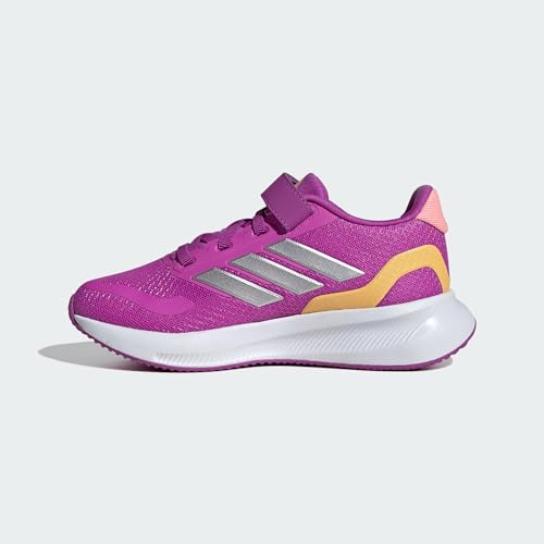 Image of adidas Kids' Marvel Run Falcon 5 Elastic Lace & Strap Shoe