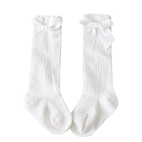 Weiße Mädchen Socken Mit Tütü-Spitze - Elegante Kindersocken Aus Baumwolle Größe 0-12 Jahre