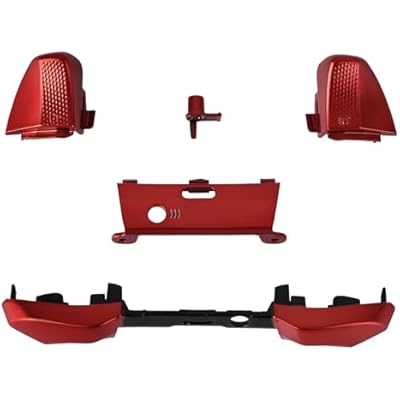 Csvrzuwo LB RB Bumper Button Replacement Kit for Elite 2 Controller, Elite Series 2 Controller Accessories LT RT Trigger Buttons Repair Parts Red