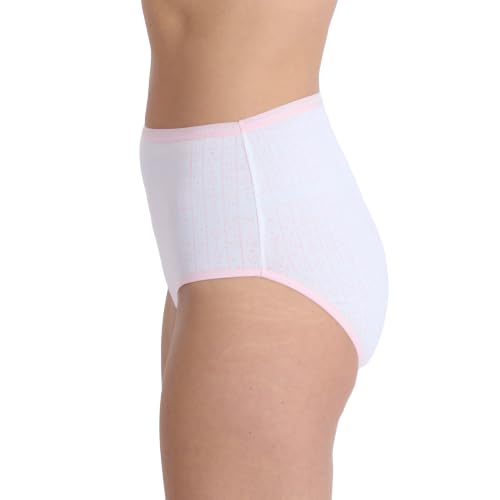 Image of Laura Ashley Women's Cotton Brief Underwear Set, High-Waisted Panties for Women, 5-Pack