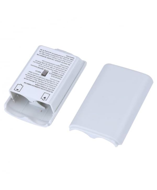 Tapa BATERIA para Mando Microsoft Xbox 360, Pilas Cubierta Trasera, Color Blanco
