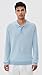 Onia-Cotton Textured Knit Long Sleeve Polo-Solid-Pale Blue-S