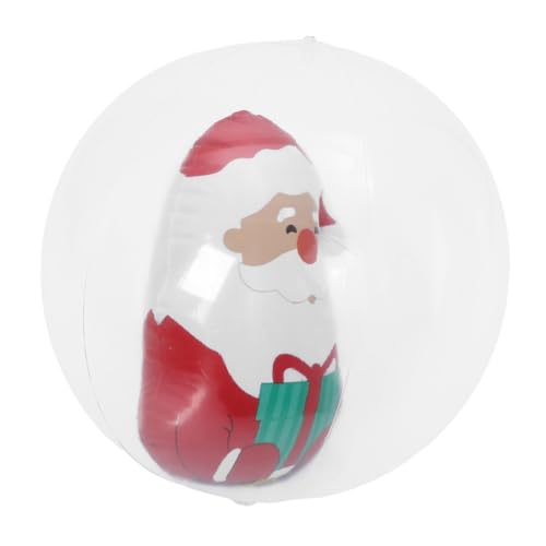 TOPBATHY Bola Inflable de Navidad PVC Resistente para Decoración Exterior Interior Adorno Navideño Gigante Fácil de Inflar para Jardín Patio y Eventos Festivos
