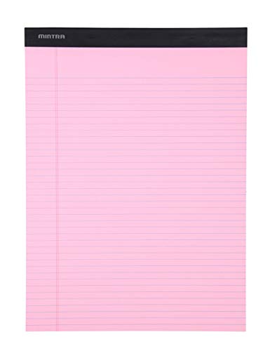 Image of Mintra Office Colorful Legal Pads - Includes 2 Blue, 2 Pink, and, 2 Green Writing Pads, Micro Perforated Lined Sheets, Ideal for Professional & Personal Use, 8.5 inchx11 inch Narrow Ruled, 6 pack Pastel Set 2