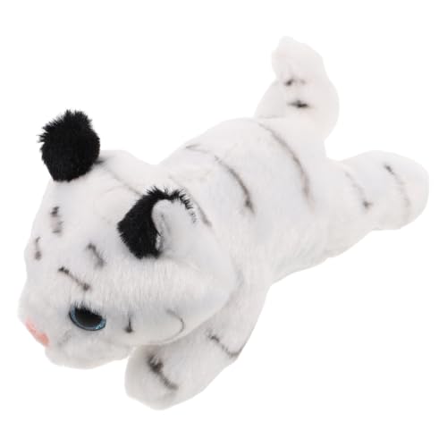 Toyvian Animale di Peluche Tigre da Spalla Magnetico, Morbido Peluche Realistico Bianco, Accessorio Cosplay e Festa per Ragazzo Ragazza e Adulti