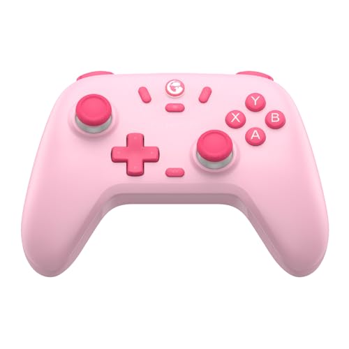 GameSir Nova Lite Wireless Controller – 2.4G & Bluetooth Gamepad for Windows PC, iPhone, Android, Switch & Steam Deck – Hall Effect Triggers, Turbo Function, Rumble Vibration (Blush Pink)