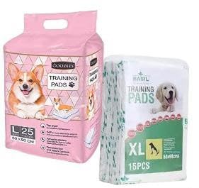 Goodies L25 & Basil XL 15 Pet Training Pads for Dogs | 40 Pee Pads | 60 X 90 CM | Pet and Puppy | 100% Leak Proof | Super Absorbent | Odour Control (Combo) (B0CZF1C145) Amazon Price History, Amazon Price Tracker
