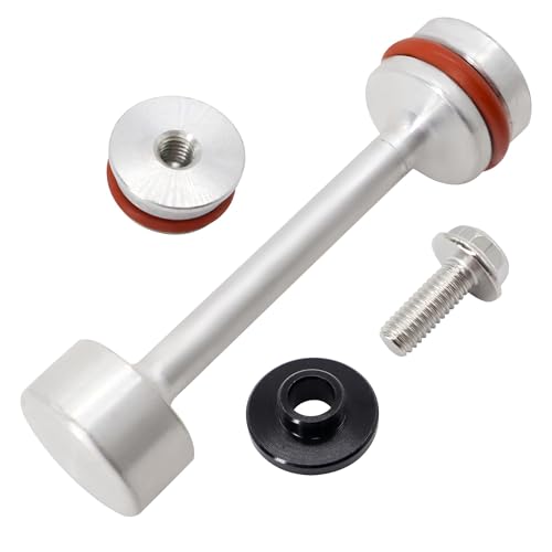 OXCANO Billet Aluminum Oil Diverter Barbell & Front Gallery Plug Compatible with GM LS, LS1, LS2, LS3, LQ4 4.8/5.3/5.7/6.0/6.2L Engines w/Viton O Ring for Sealing