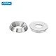 PATIKIL M5 Finish Senkkopfscheibe, 20 Stück 14mm Durchmesser, 3mm hoch, massiv aus 304 Edelstahl, CNC-Finish Cup Scheibe Schraubenkopfdichtung für industrielle Konstruktion