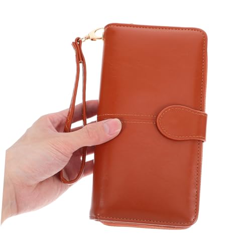 Oil Wax Leather Wallet Rfid Women's Zipper Clutch for Id Credit Cards Cash Pu Purse for Office Parties Gifts4