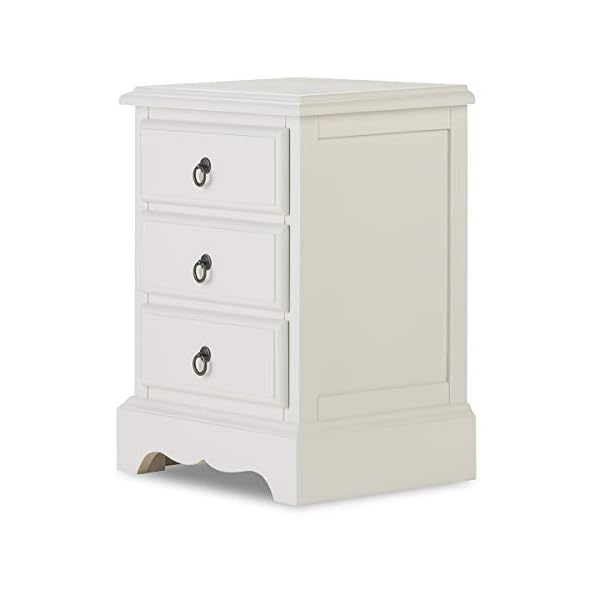 Romance Bedside Table. French bedside cabinet with 3 drawers. Very sturdy. FULLY ASSEMBLED - Image 4