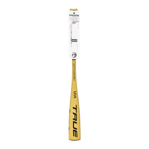 True Temper Dynamic -11 USA Baseball Bat with Gamma .5mm Grip Bundle 27 16 oz.