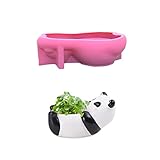 Moldes de silicona para macetas de hormigón, artesanía | Yeso arcilla resina epoxi artesanía hecha a mano herramientas decoración Tacery