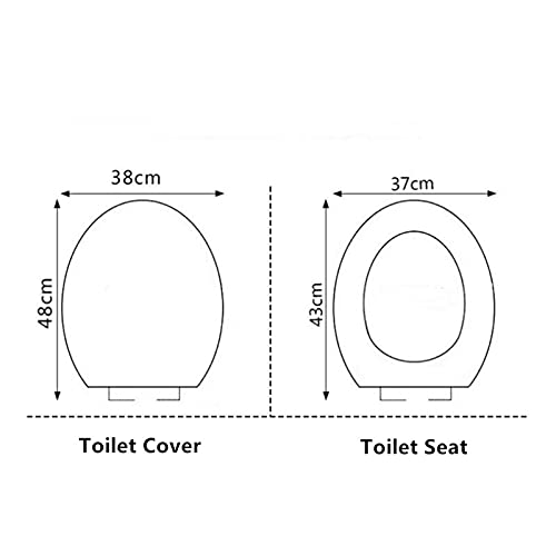 FJZFXKZL WC Sitzbezüge Mode 2 Stück Spitze Reißverschluss WC-Sitzplatz wasserdichte Kissenbezug Sitz WC-Sitzkissen for den Heimgebrauch (Color : Blue) – Bild 7