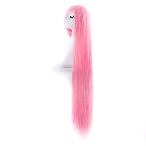 MapofBeauty 40 Inch/100 cm Women Costume Long Straight Cosplay Wig Party Wig (Light Pink)