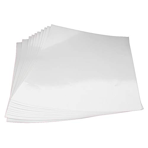 Othmro Transferpapier, A4, geeignet für Laserdrucker, 210 mm x 297 mm, weiß, leicht zu reinigen, wiederholte Verwendung, langlebig, 10 Stück