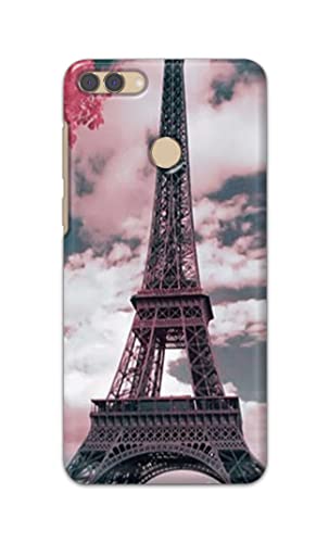 Image of Lovers Famous Place Eiffel Tower in Paris Hard Back Case Cover for Huawei Y9 (2018) Back Cover -(J5) VNS2227