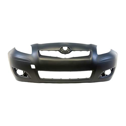 Image of FitParts Compatible with Toyota Yaris 2009-2011 Front Bumper Cover | Primed, With Fog Light Holes, Without Parking Sensor Holes, Hatchback, Ready to Paint, OEM 5211952961, TO1000352