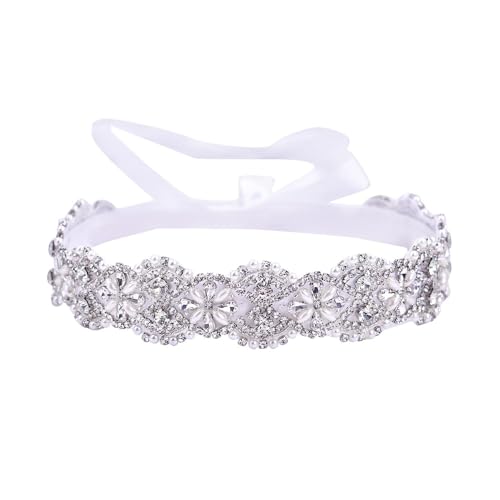 HONGMEI Wedding Belt Sparkly Rhinestone Bridal Sash Pearl Wedding Accessories for Women and Girls