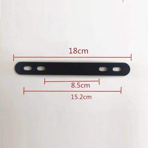Robuster Fahrradkorbhalterungsadapter für E-Bikes und Mountainbikes, Stahlkonstruktion(Schwarz)