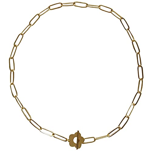 Collier ras du cou argent 925 anti-ternissement chaîne clavicule fleur