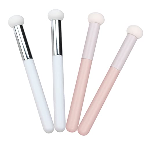 PartyKindom 4Pcs Mushroom Concealer Brush Makeup Sponges for Foundation Powder Durable Washable Makeup Tools for Natural Blending Smooth Touch Applicator