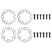 4PCS E-for Bike & Electric Scooter Brake Spacer Set — 6-Hole Aluminum Alloy Disc Washer with Stainless Steel Screws, 2mm/5mm Thickness, 44mm for BCD for Disc