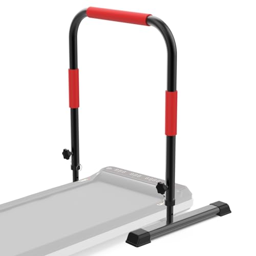 Adjustable Walking Pad Handle only, 19.7 inch Wide, 38 inch Max Height, Red