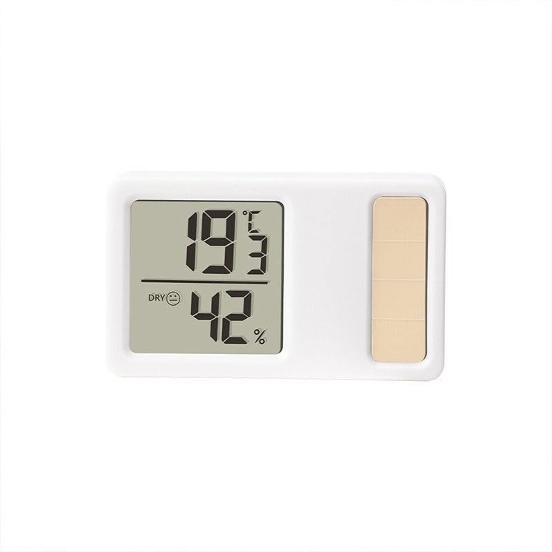 ABS Version Solar Digital Thermometer Hygrometer Household Indoor