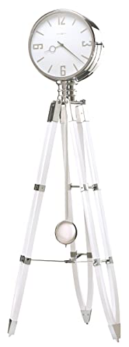 Howard Miller Chaplin III Floor Clock 615 069 – High Gloss White Finish, Vertical Home Decor