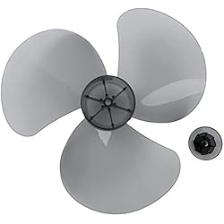 IEFIEL 5Piezas 16 Inches Aspas Hojas Plásticas de Ventilador para Ventilador de Techo Ventilador de Pie Ventilador de Mesa Repuestos Ventilador Gris 12 Inch